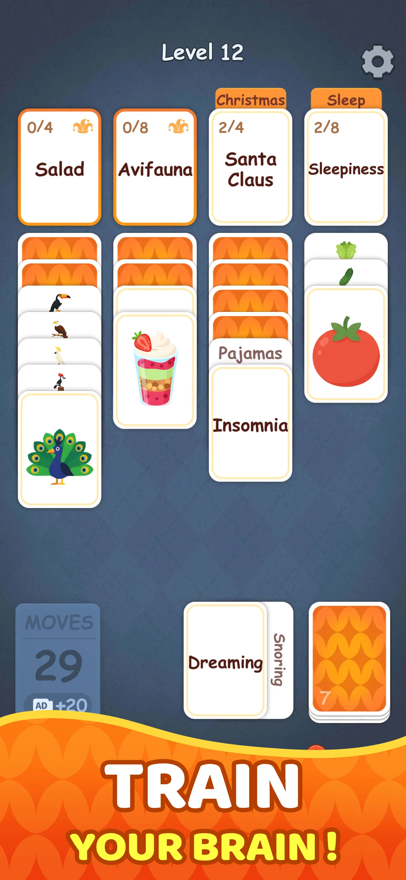 Associate Words: Solitaire screenshot