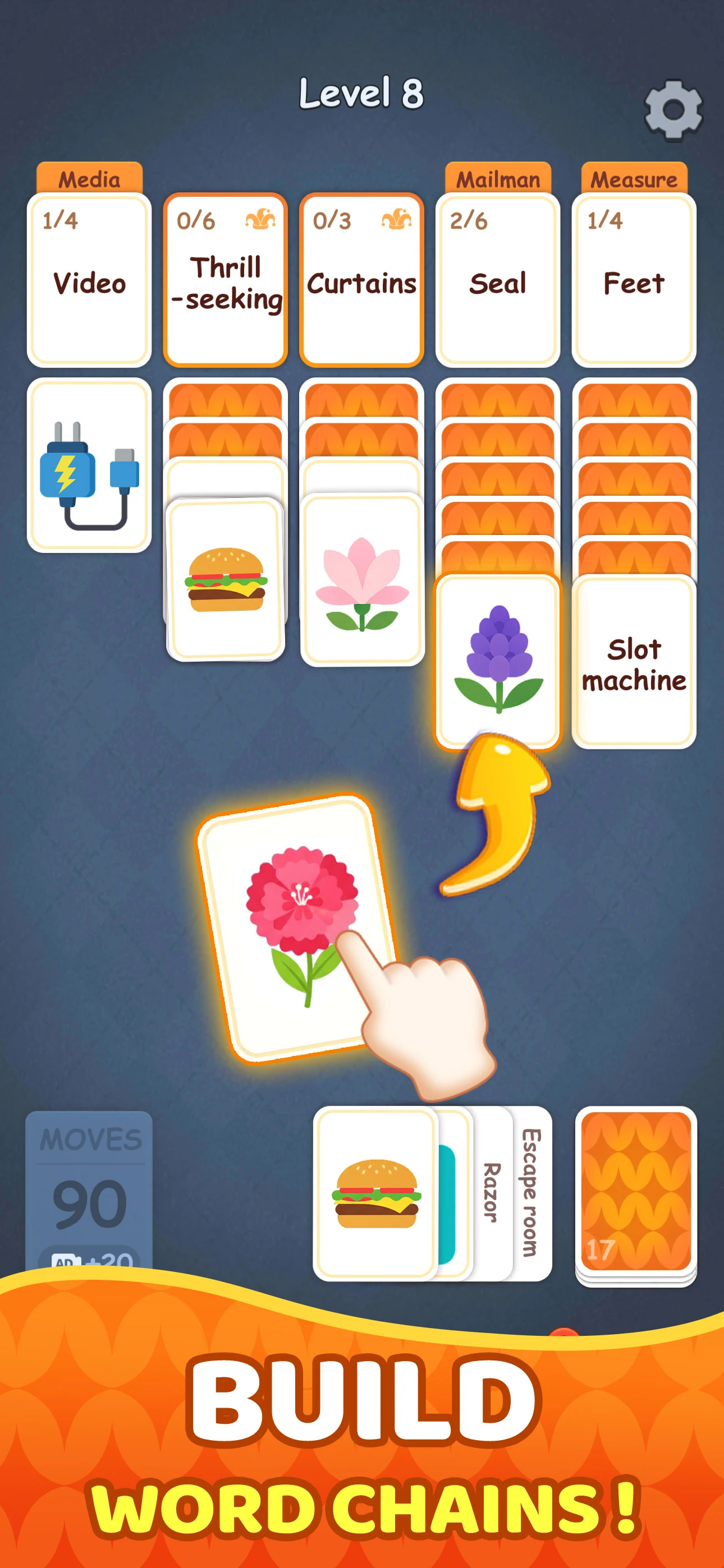 Associate Words: Solitaire screenshot